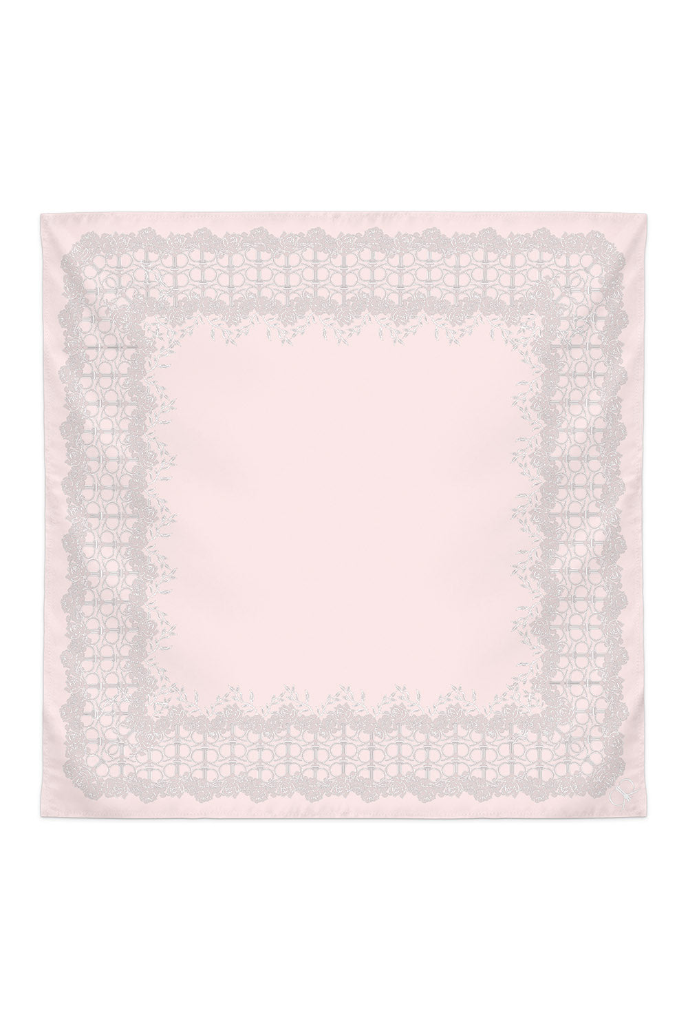 RR BASIC Roma Rose Satin Scarf in Peach