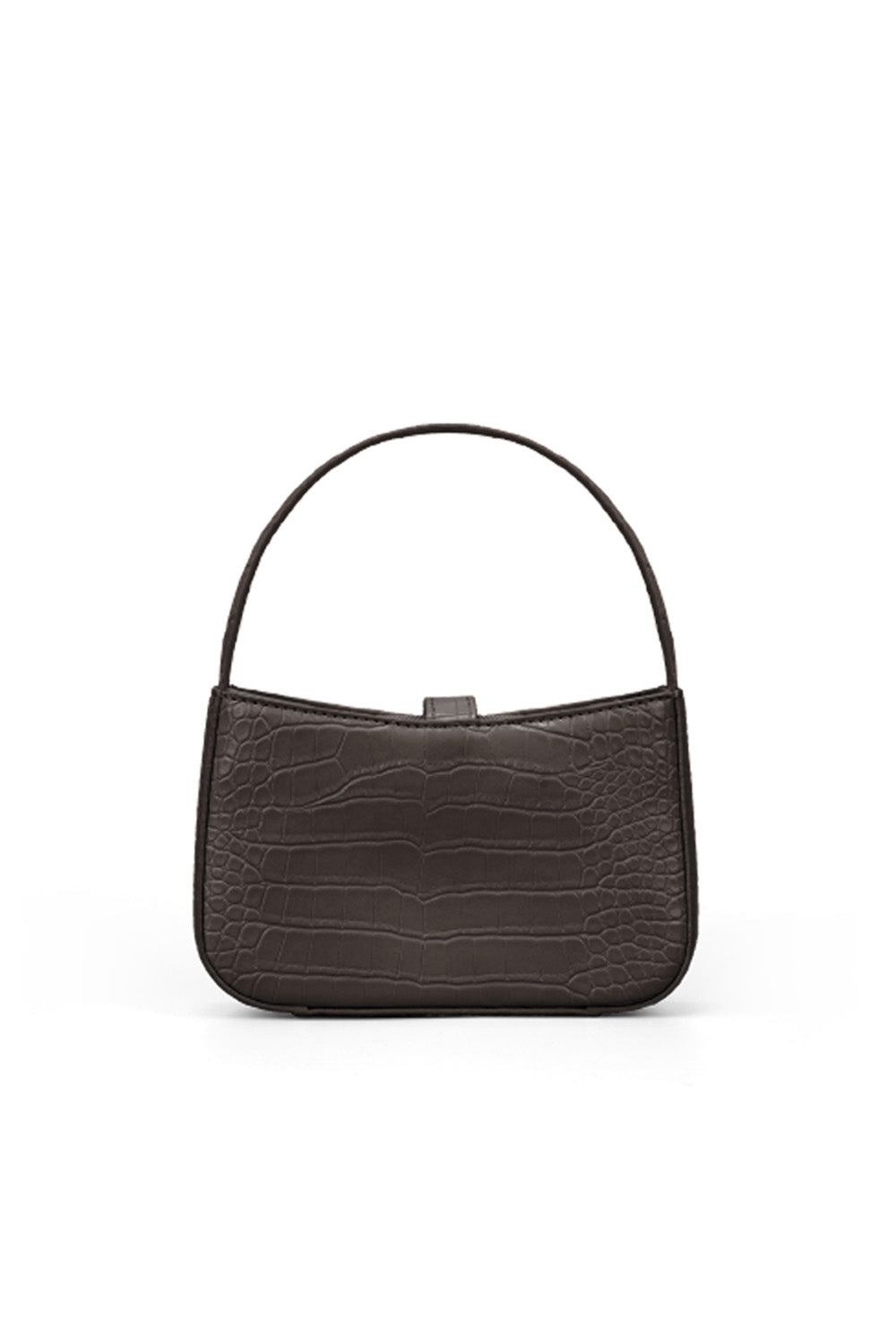 RR Juliet Croco Mini Shoulder Bag in Charcoal