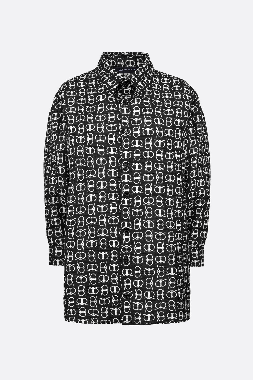 Lerroy Top in White Black (Reversible)