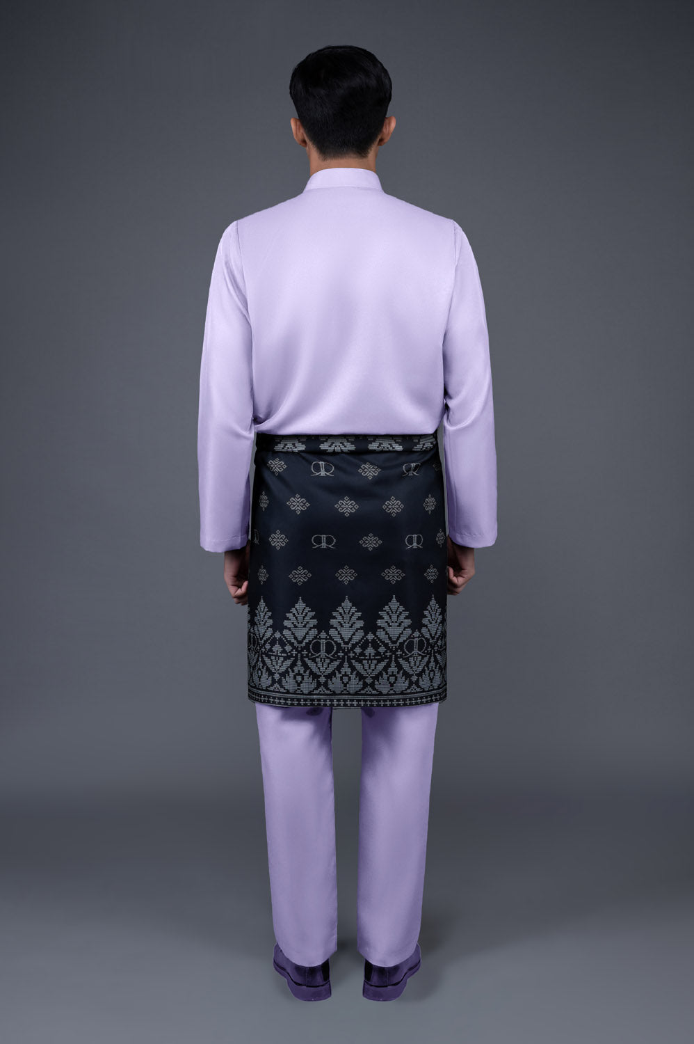 RR BASIC Baju Melayu Cekak Musang Set in Lilac