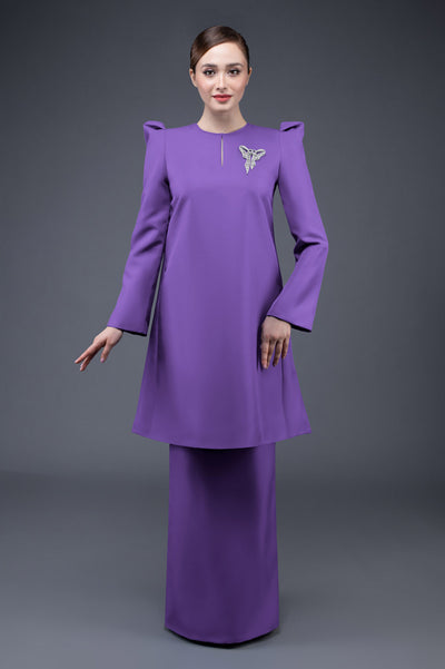 RR BASIC Baju Kurung Pahang in Light Purple