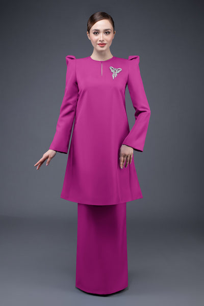 RR BASIC Baju Kurung Pahang in Shocking Pink