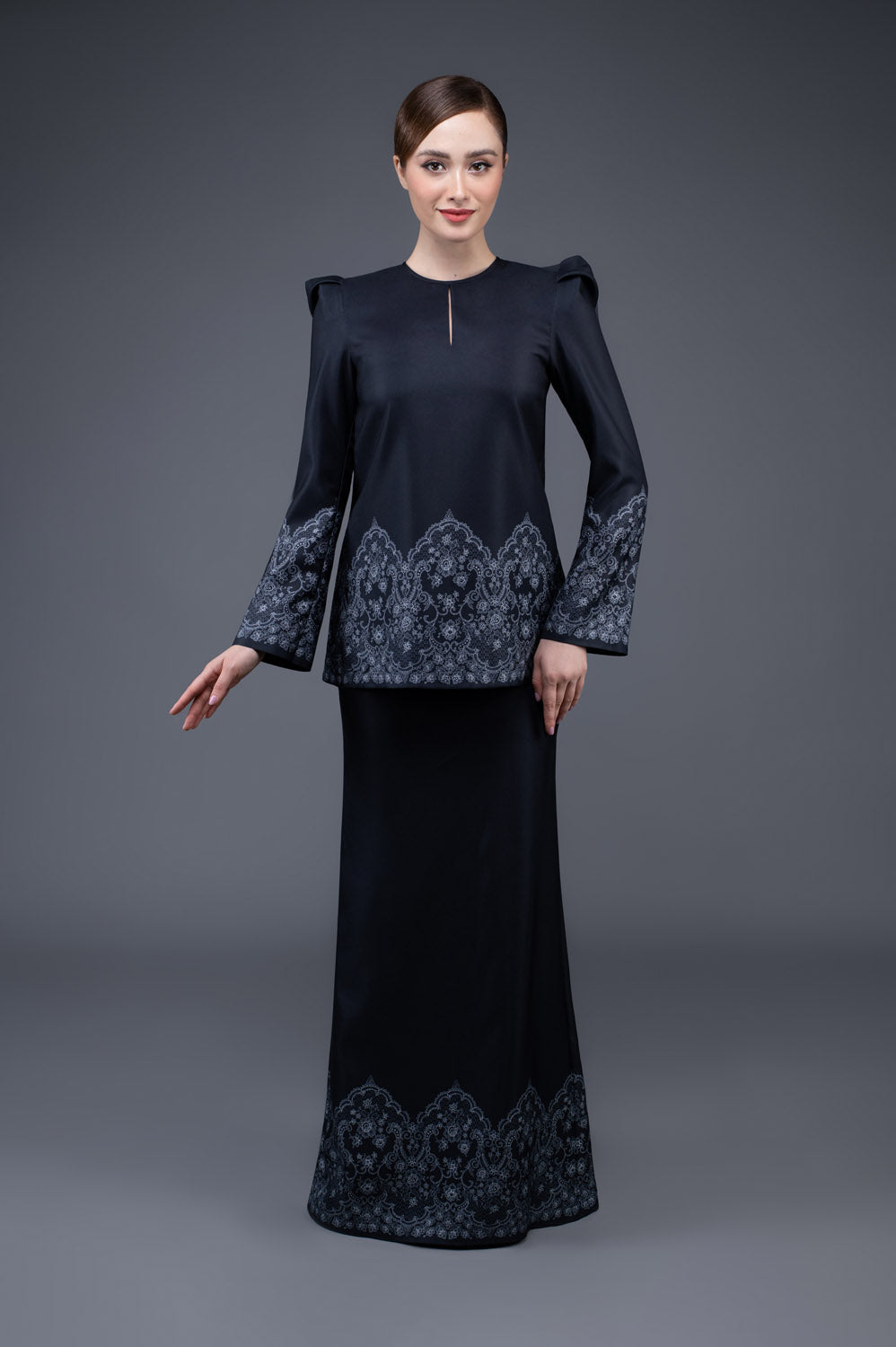 RR Baju Kurung Kedah Lace in Black