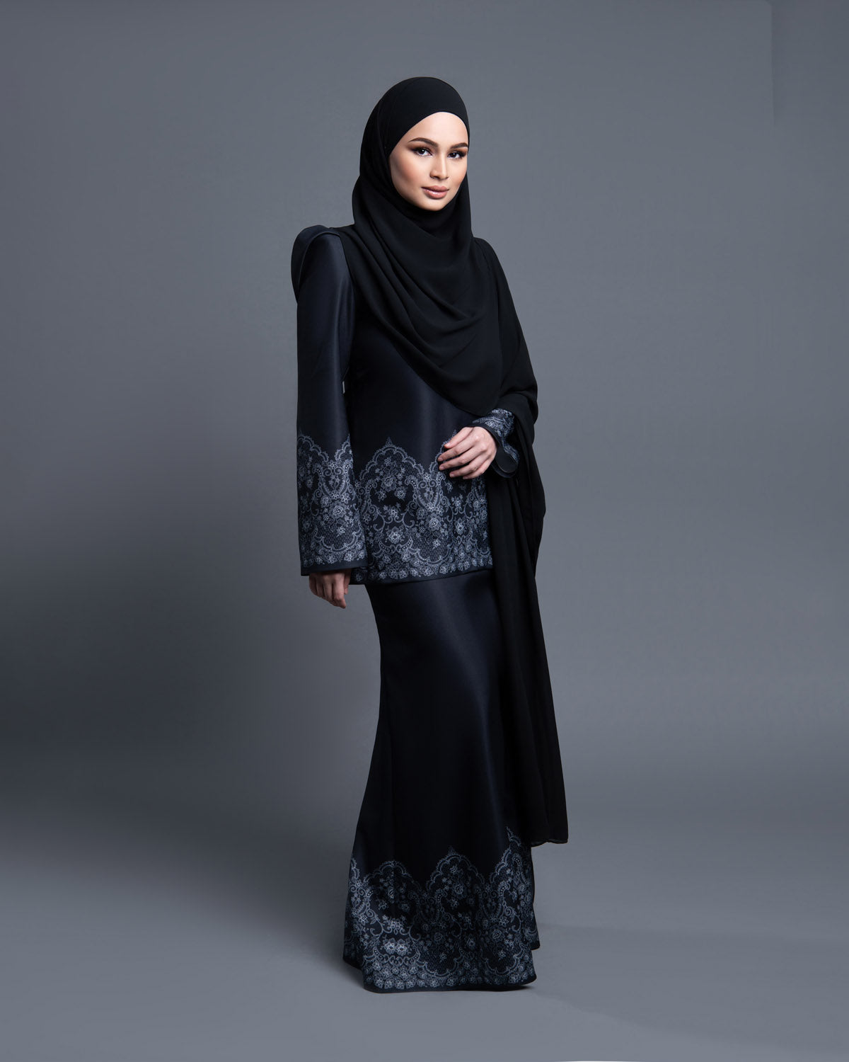 RR Baju Kurung Kedah Lace in Black