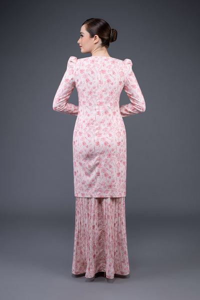 RR Baju Kurung Modern Pleated Luna in Pink