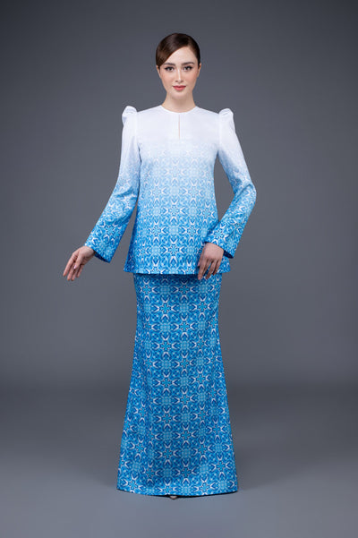 RR Baju Kurung Kedah Mosaic in Blue