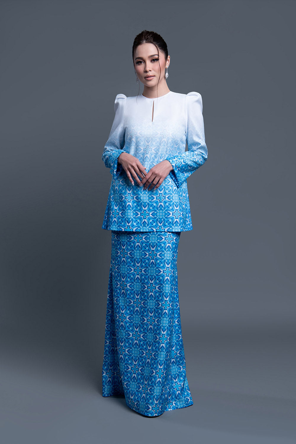 RR Baju Kurung Kedah Mosaic in Blue