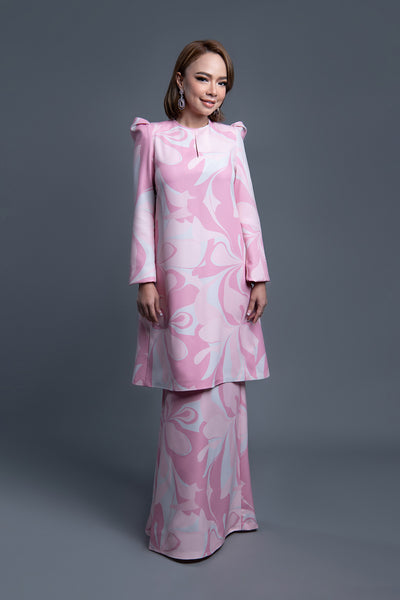 RR Baju Kurung Pahang Rosy in Pink