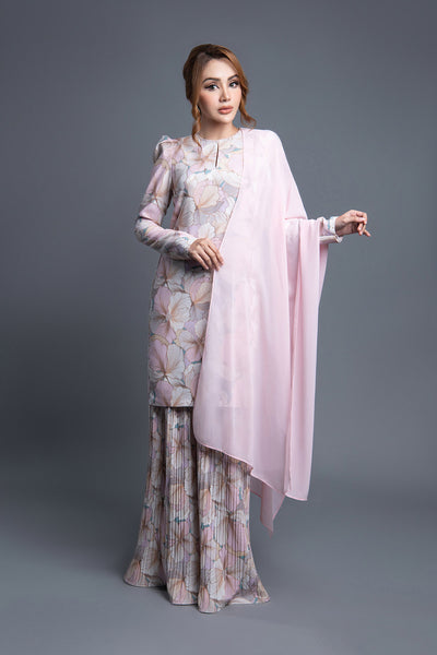 RR Baju Kurung Modern Pleated Sophea in Pink